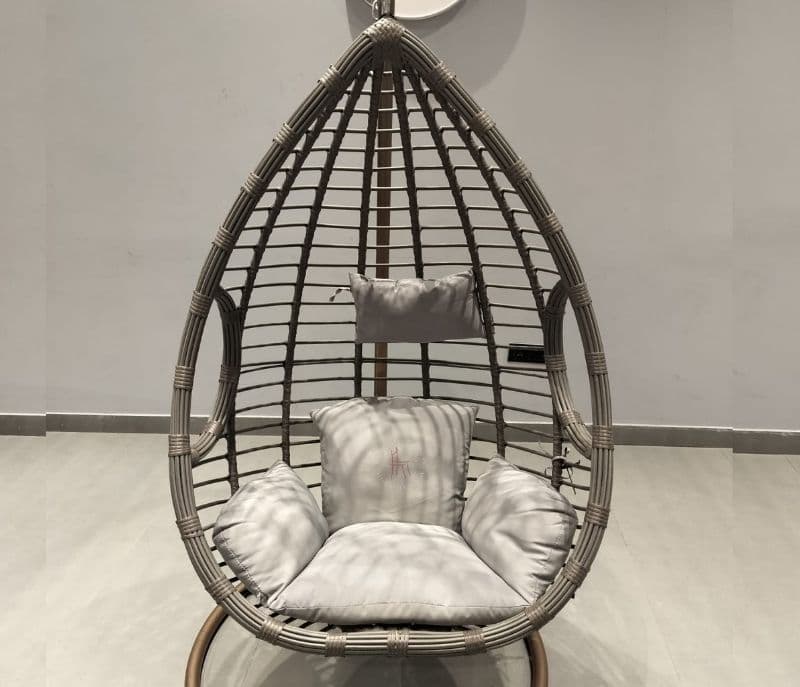 Image 5 for Swing-62 Single Seater Hanging With Stand Metal Artificial Cane (CP OTD)