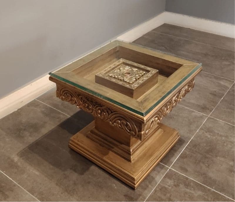 Image 5 for Artison side table with top glass (HYD OTD)