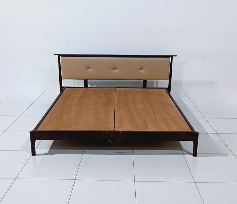 Image 5 for Indus-KB-King Size Bed Without Storage (WALNUT) (WH OTD)