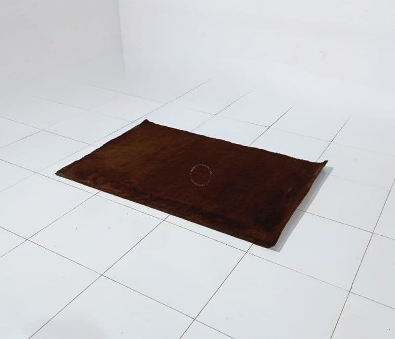 Image 3 for Rabbit Fur Carpet 4X6 Golden Brown Polyester (WH OTD)