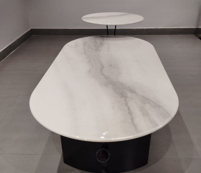 Image 8 for Centre Table - AH6092 Metal Base Marbel Top (CP OTD)