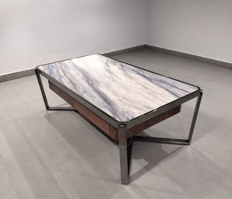Image 4 for Centre Table - A 50 Metal Base & Marble Top (CP OTD)