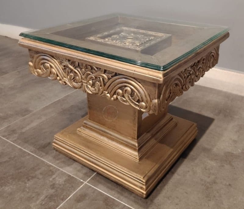 Image 4 for Artison side table with top glass (HYD OTD)