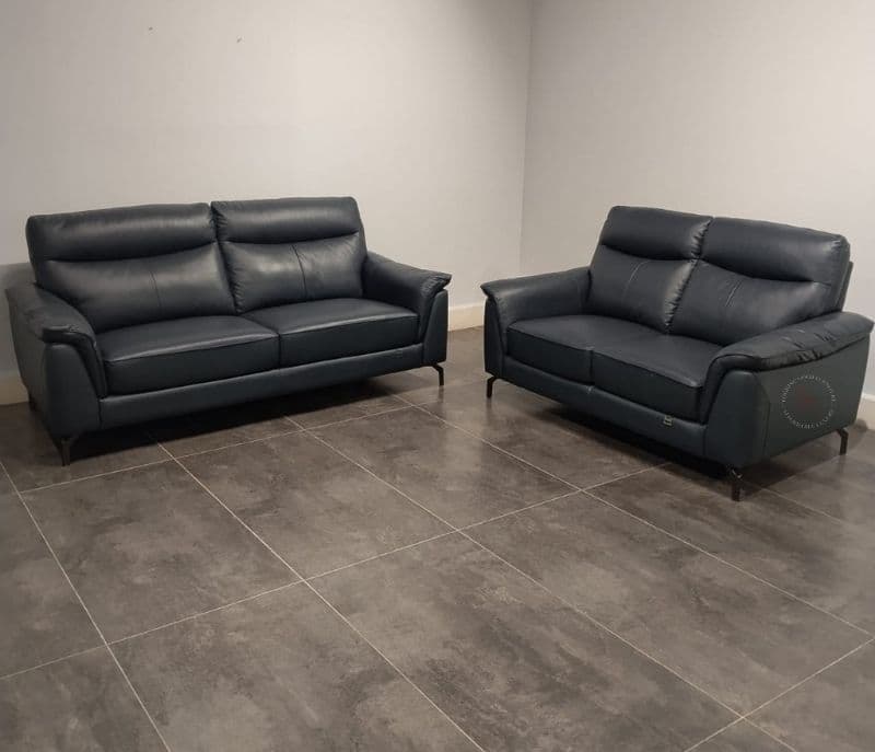 Image 2 for 6476 Sofa Navy Blue 3+2 Seater (HYD OTD)