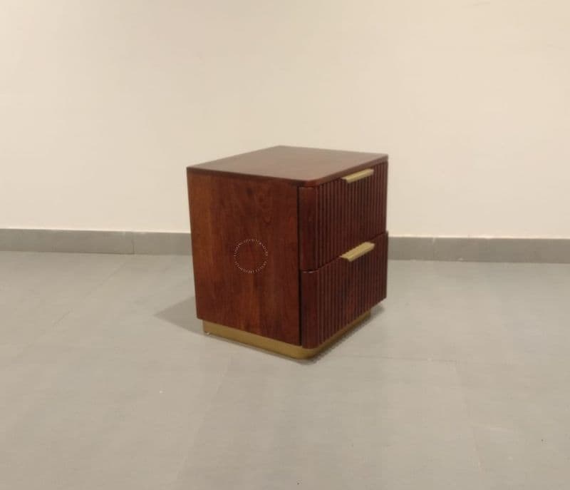 Image 2 for Fluted bed side table (EC)