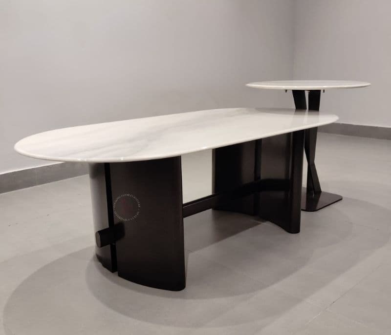 Image 4 for Centre Table - AH6092 Metal Base Marbel Top (CP OTD)