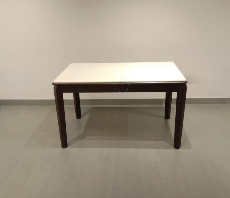 Image 9 for 30687-A-86/Y28-2 1+4 Chairs Table Marble top with Suede upholstery (EC)