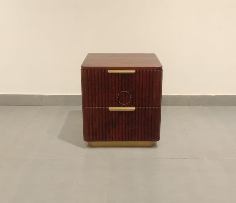 Fluted bed side table (EC)