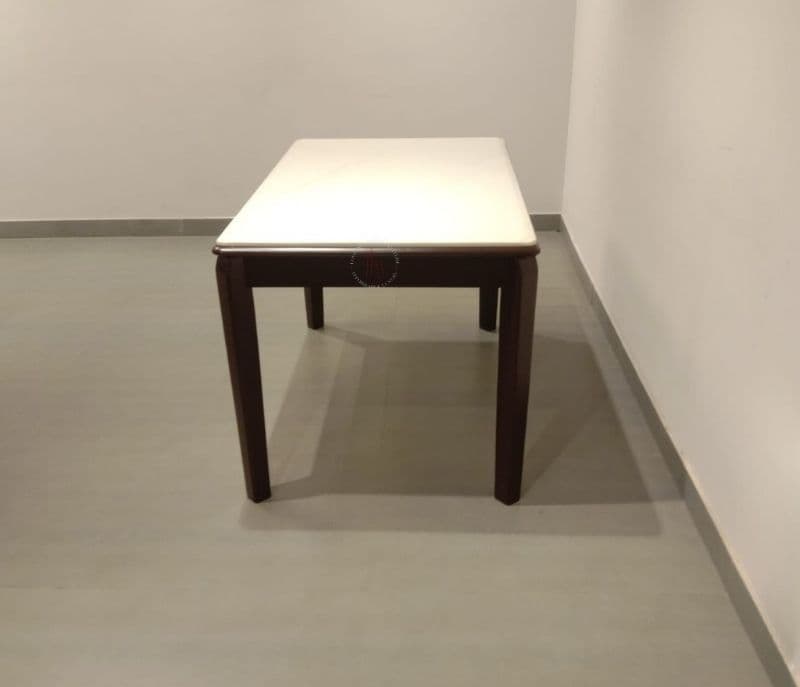 Image 7 for 30687-A-86/Y28-2 1+4 Chairs Table Marble top with Suede upholstery (EC)