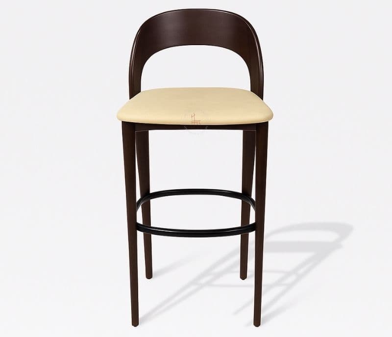Ashwood Barstool Wood with metal and Leatherette (CP OTD)