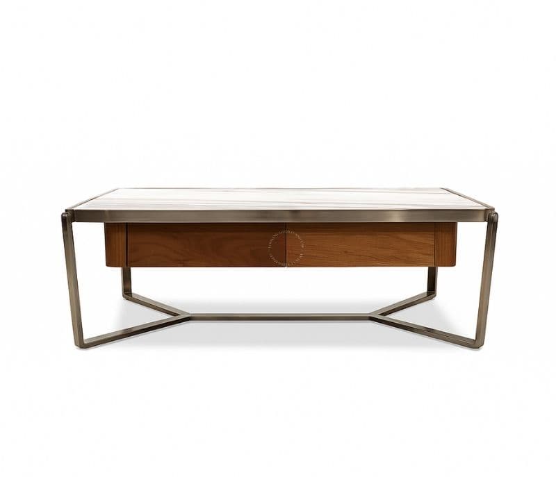 Centre Table - A 50 Metal Base & Marble Top (CP OTD)