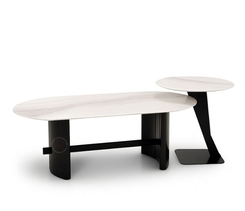 Centre Table - AH6092 Metal Base Marbel Top (CP OTD)