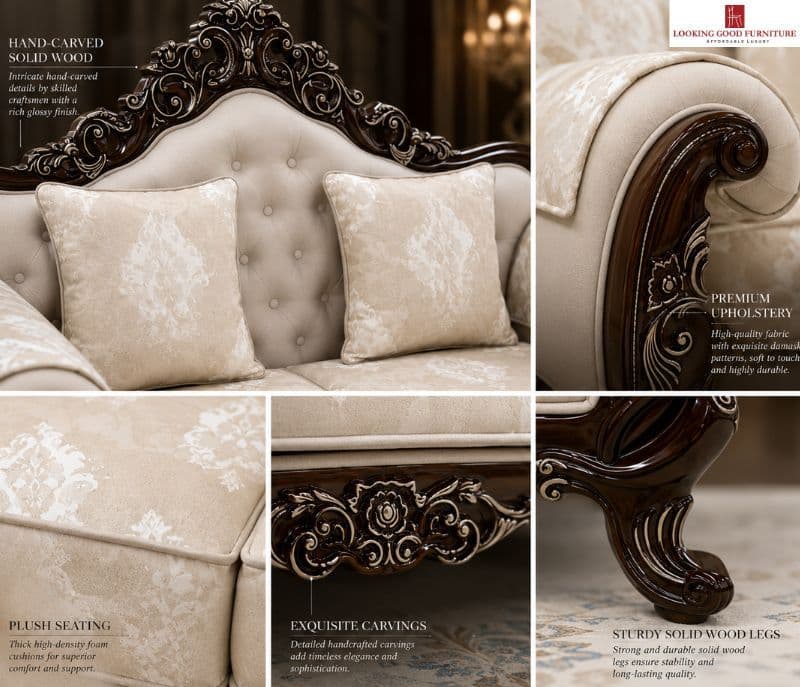 Image 2 for Carving Rivoli Sofa Set 3+2+2+CT Seater (OWD)