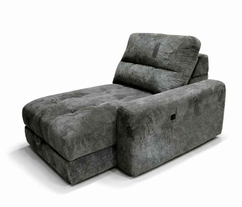 Image 16 for 80552 Electric Slider 3+ Lounger Velvet Suede Fabric (BS-CP)