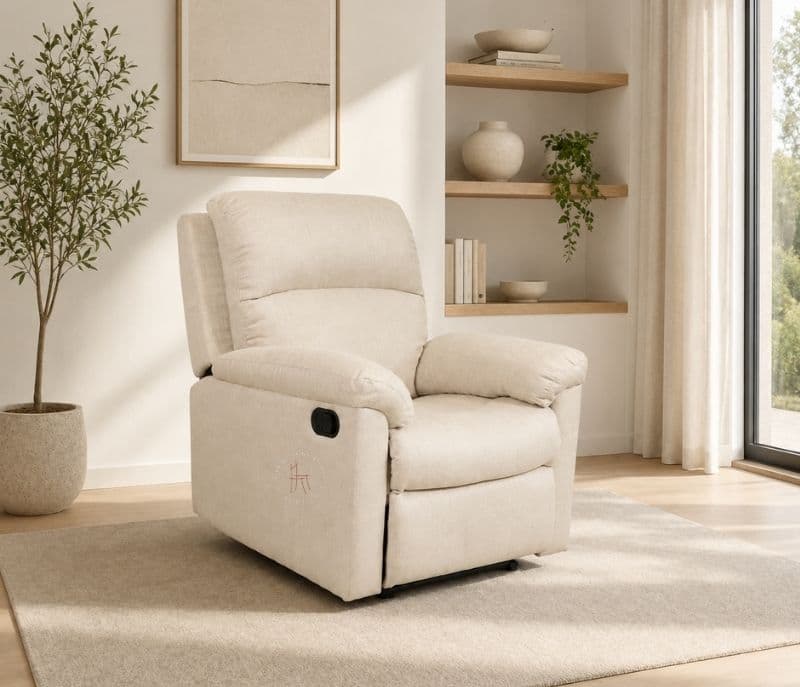 Image 3 for JH R6 Swift 900 Single Seater Manual Recliner Cotton Jute Fabric (BSK)(KORA)(WF)(BSK)(SKN)(EC)