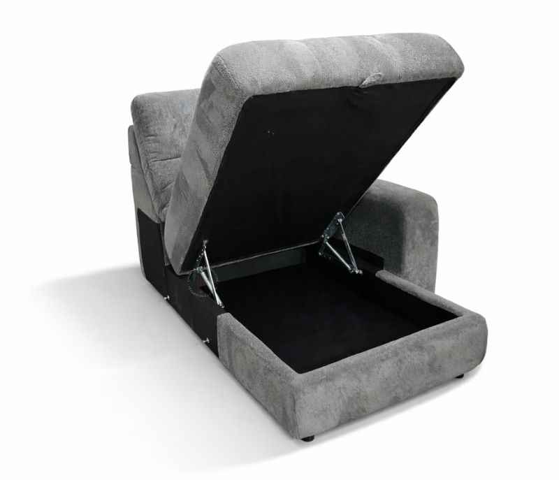 Image 19 for 80552 Electric Slider 3+ Lounger Velvet Suede Fabric (BS-CP)