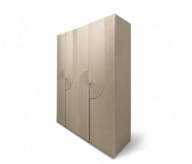 Image 18 for 21004 Bedroom Set King Size Hydraulic Bed 2 Bed Side Tables & Wardrobe (WF)
