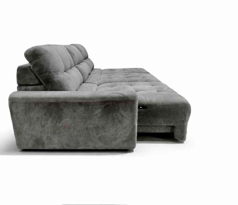 Image 12 for 80552 Electric Slider 3+ Lounger Velvet Suede Fabric (BS-CP)