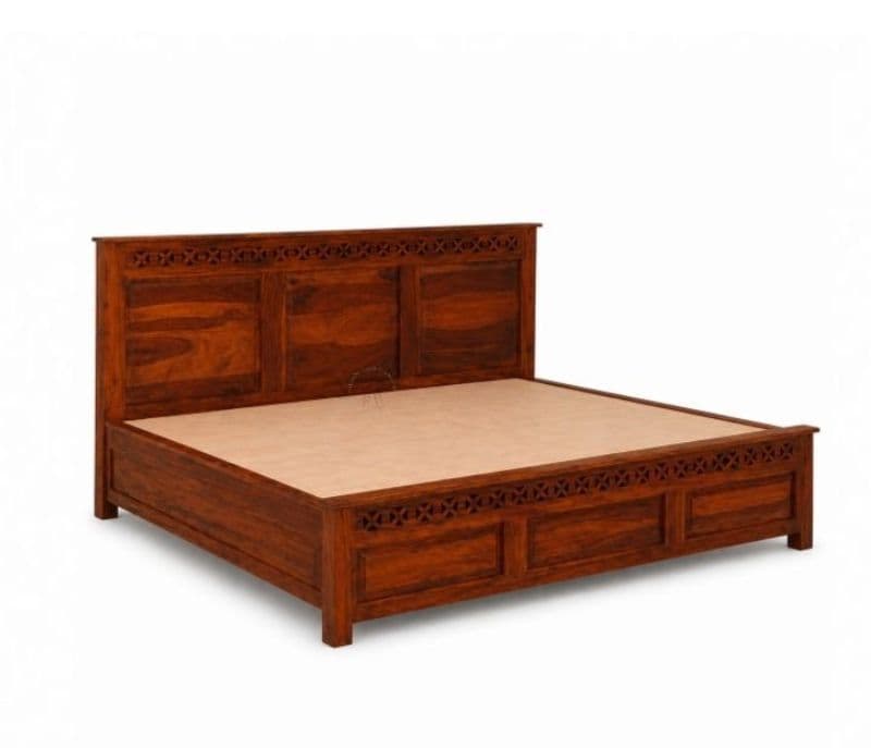 Image 3 for Rudolf Sheesham Wood Hydraulic Storage Premium Solid Sheesham Wood Honey Finish (SCV _PKU)