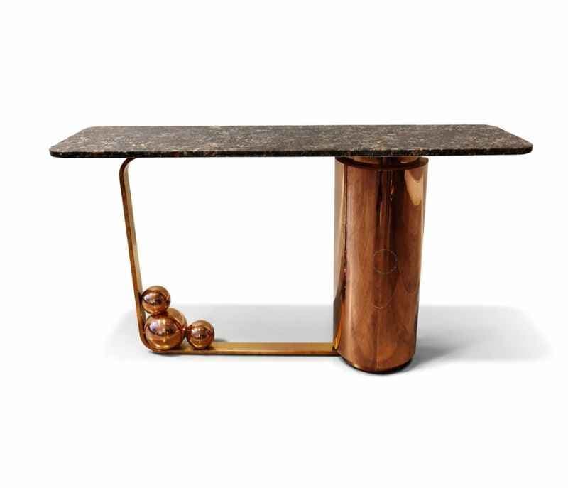Image 3 for X54 Marble Top With PVD Rose Gold Base (HYD OTD)