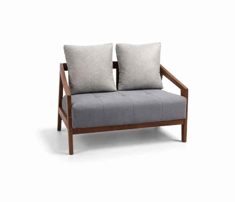 Image 6 for Ghana Teak 3+2+1 Seater Sofa Suede Fabric (EC)(HYD)(BWD)(KORA)