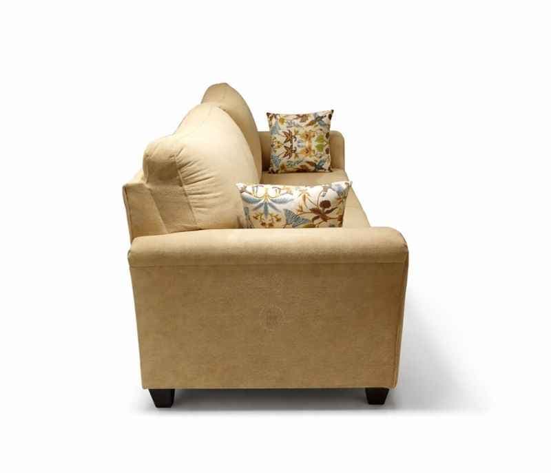 Image 6 for Aldo Royale Sofa 3+2 Seater Velvet Suede Fabric (Irish Cream) (WF)(EC)(BTM)(BWD)