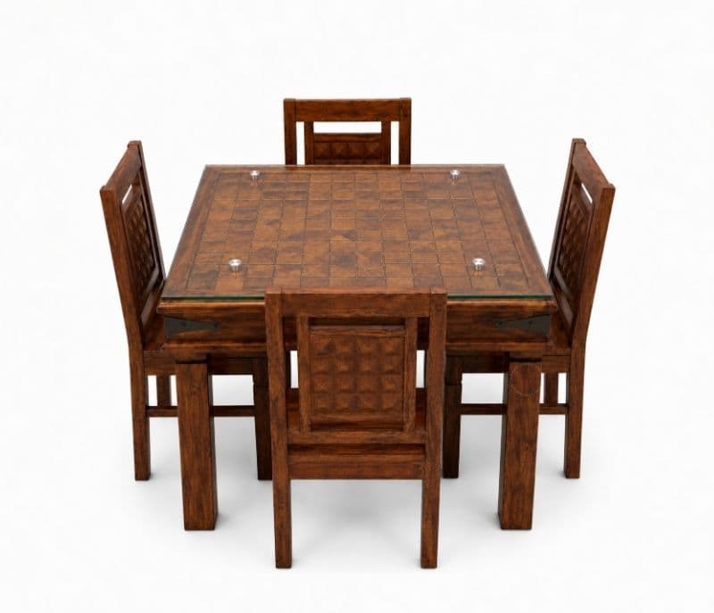 Image 2 for Diamond Solid Sheesham Wood Dining Set (SCV_PKU)