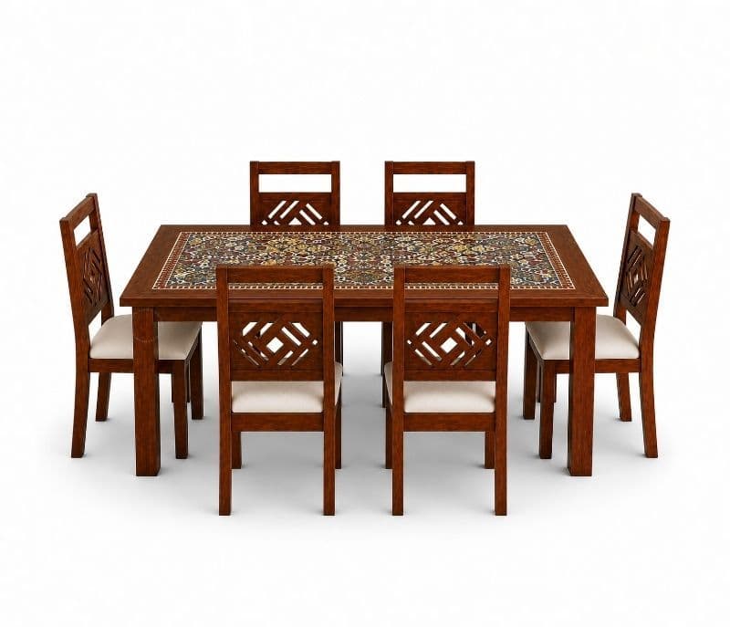 Image 2 for Diya Printed 1+6 Seater Dining Set (WI_PKU)