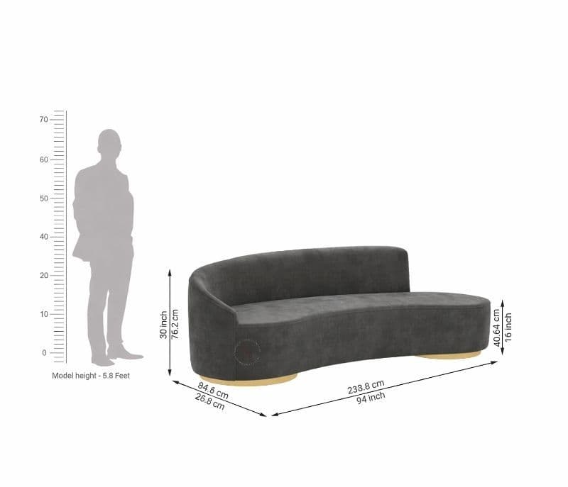 Image 2 for Osbert Premium Curved Sofa
