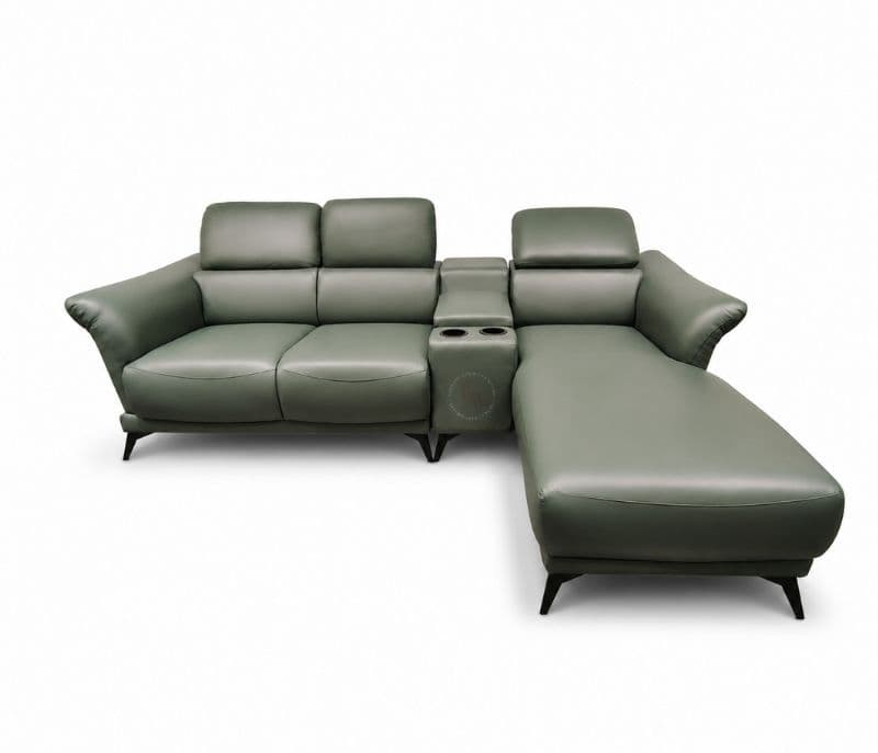 Image 6 for Leather Sofa 2+C+Lounger 2 Seater+ Console+Lounger Pure Body Touch Leather (HYD)