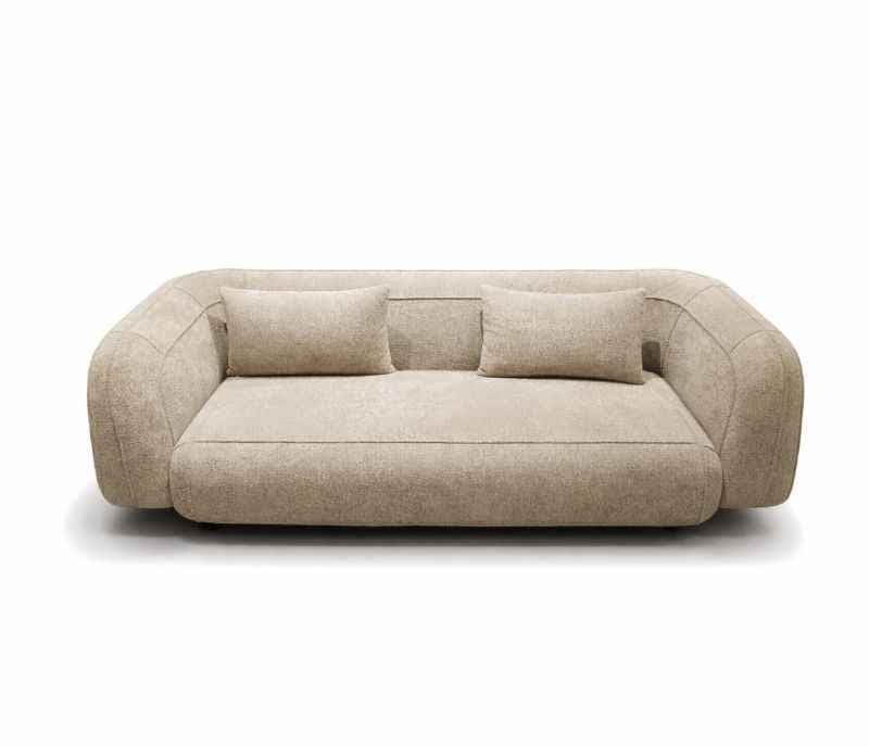 Image 4 for Sofa Opus 3+Lounger Miranda Wood Frames With Buckel Fabric Upholster (HYD)