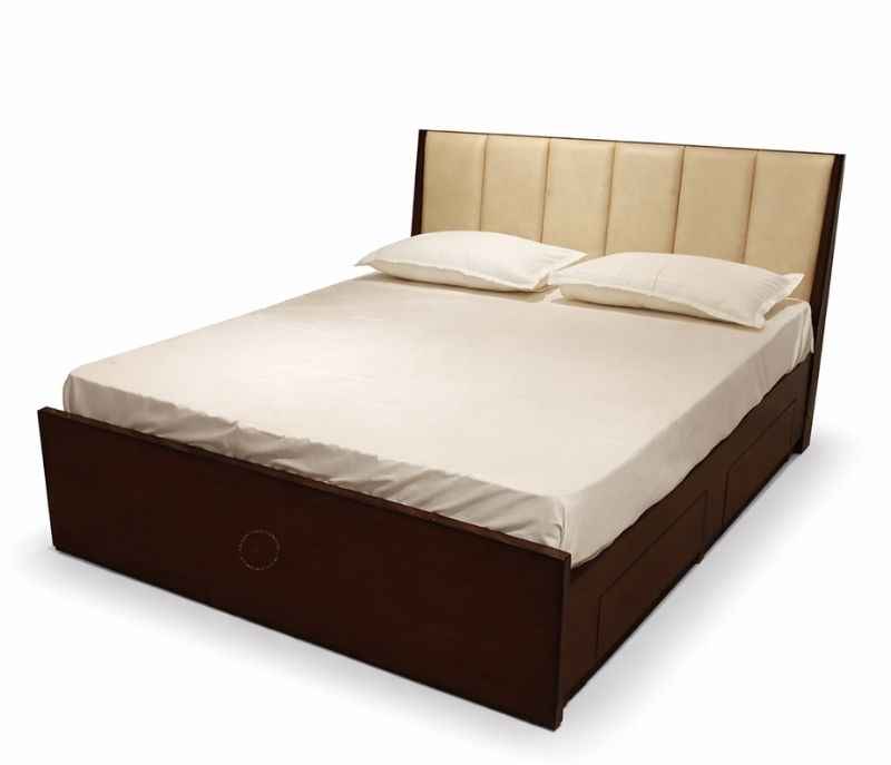 Image 4 for Cushion Patti King Size With Storage and Drawer (Block Board, Brown) (HYD)(CP)