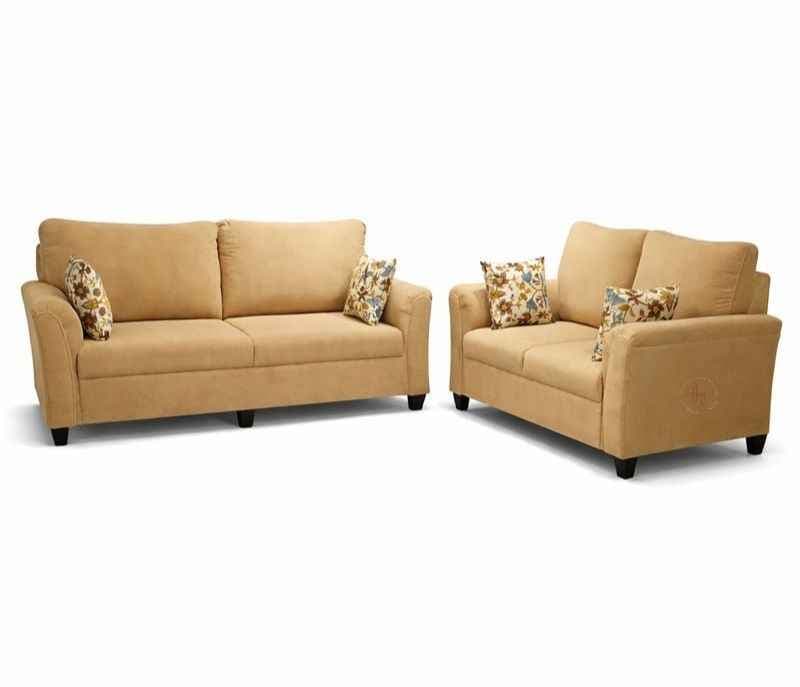 Image 2 for Aldo Royale Sofa 3+2 Seater Velvet Suede Fabric (Irish Cream) (WF)(EC)(BTM)(BWD)