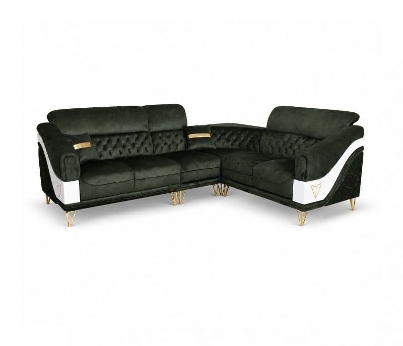 Image 2 for Platinum L-Shape Sofa Solid Neem Wood (ZAM) (OWD)