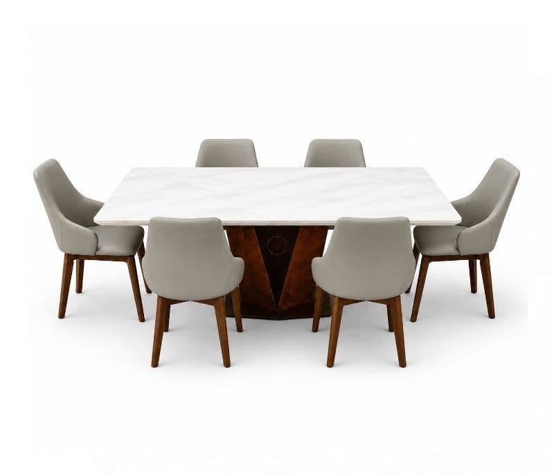 Image 2 for Imported Dining Set-M03663-1 D302 Chair 1+6 Seater (WF)