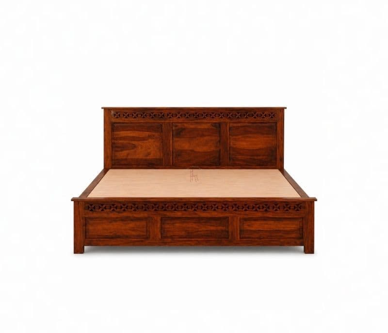 Image 4 for Rudolf Sheesham Wood Hydraulic Storage Premium Solid Sheesham Wood Honey Finish (SCV _PKU)