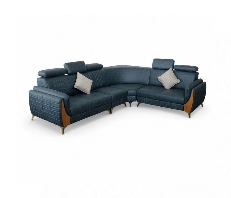 Image 2 for Masafi Corner L- Shape Sofa Solid Neem Wood (ZAM) (OWD)