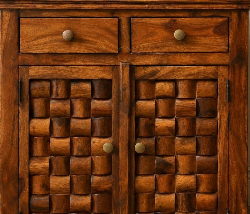 Image 4 for 2 Door Nivaar Side Board Solid Sheesham Wood (SCV_PKU)