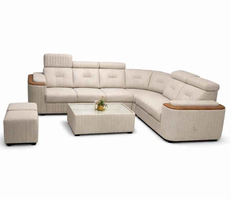 Image 3 for Romania Sofa Set 2+1+C+2+CT+2 Puffy Suede Fabric (BTM OTD)