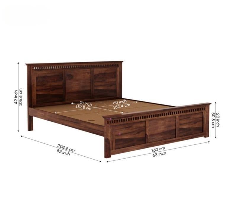 Image 5 for Adolph Sheesham Hydraulic Storage Premium Solid Sheesham Wood Honey Finish (SCV _PKU)