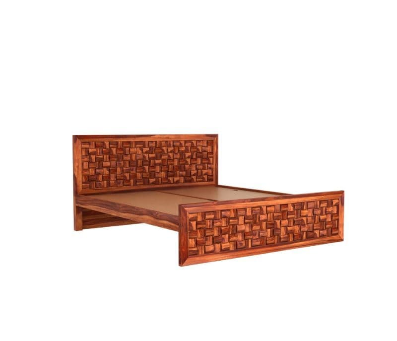 Image 9 for Niwar Sheesham Cot Premium Solid Sheesham Wood Honey Finish (SCV _PKU)