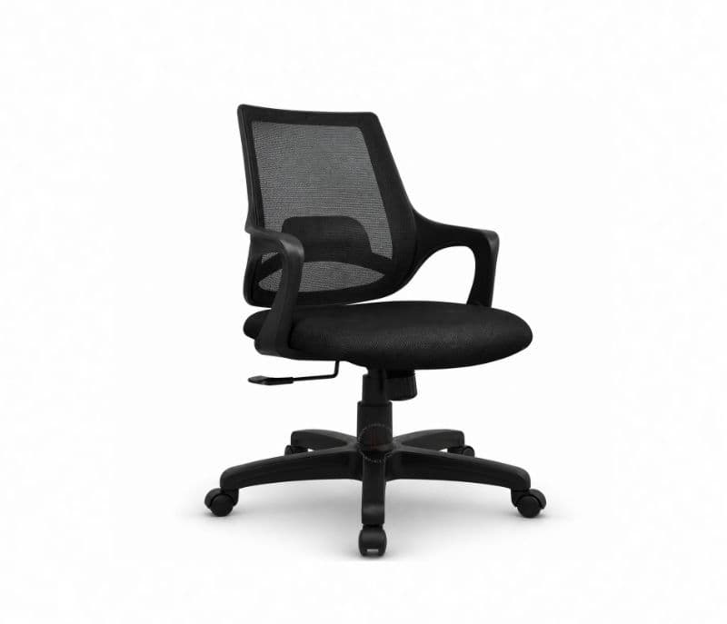 Image 3 for Mono Black Office Chair (PM)