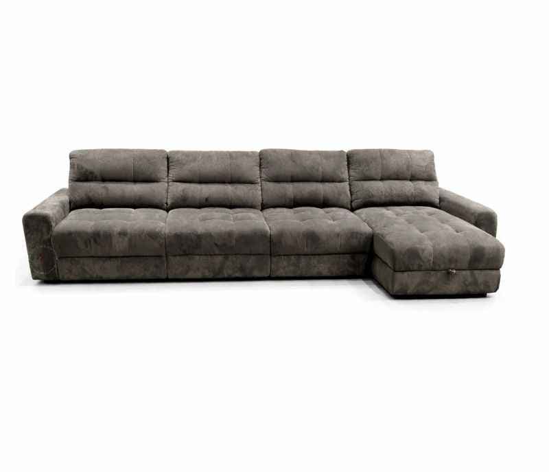 Image 4 for 80552 Electric Slider 3+ Lounger Velvet Suede Fabric (BS-CP)