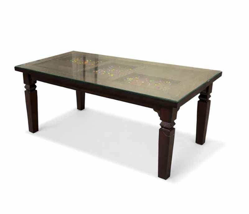 Image 5 for New Classic DT 6 Seater Assam Teak Wood Dining Set (BTM)(LGB)(HYD)(EC)(SKN)
