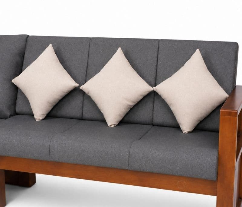 Image 4 for L-Shape Sofa Solid Rubber Wood (ZAM) (OWD)