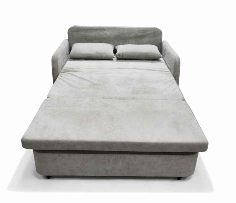 Image 4 for 9923 Sofa Cum Bed 2 Seater Velvet Fabric (WF)
