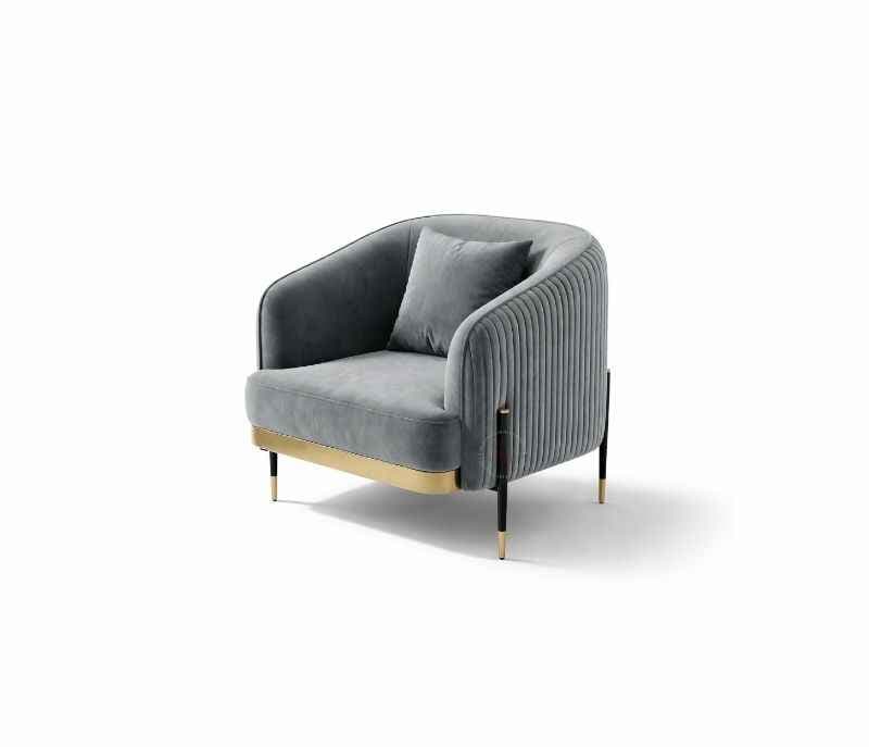 Image 5 for Arcadia Fedora | Accent Chair Velvet Fabric (ARC)