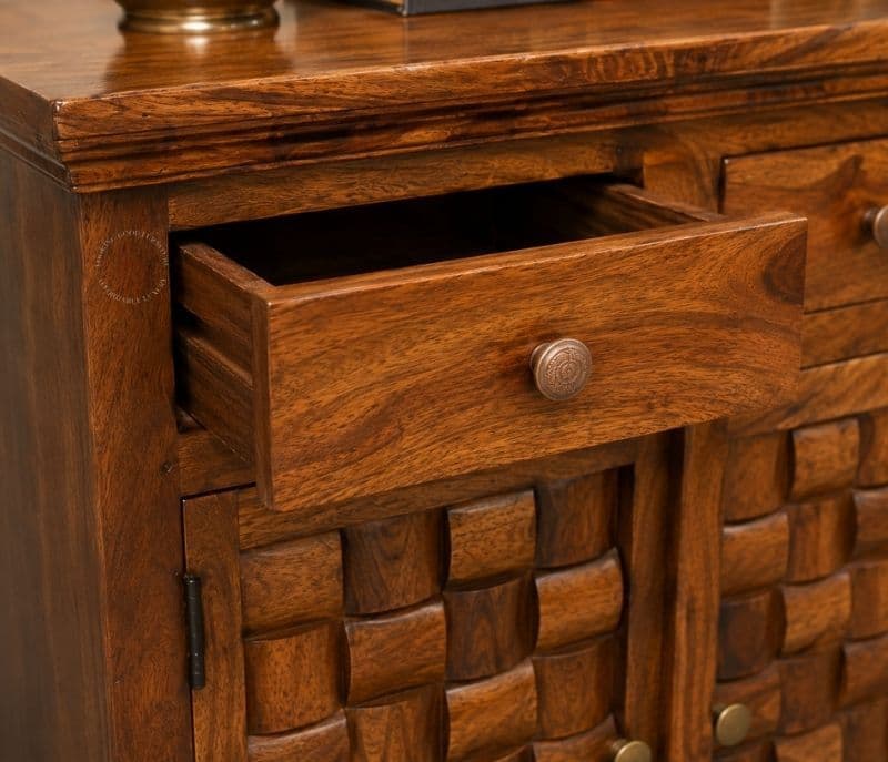 Image 5 for 2 Door Nivaar Side Board Solid Sheesham Wood (SCV_PKU)