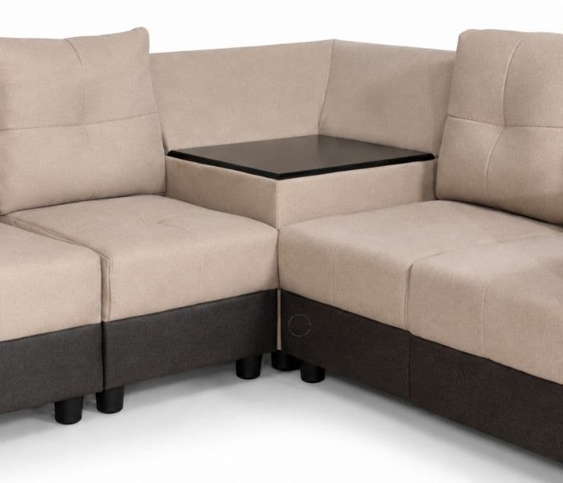 Image 4 for Itallian L-Shape Sofa Solid Neem Wood (ZAM) (OWD)