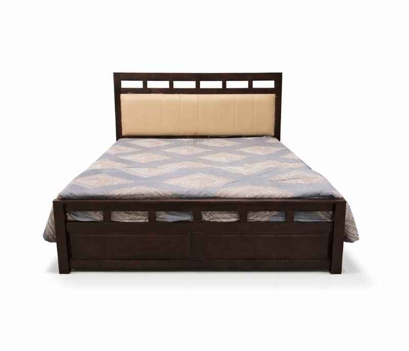 Image 4 for Alina Cot Queen Size Without Storage Solid Sheesham Wood (BSK OTD)